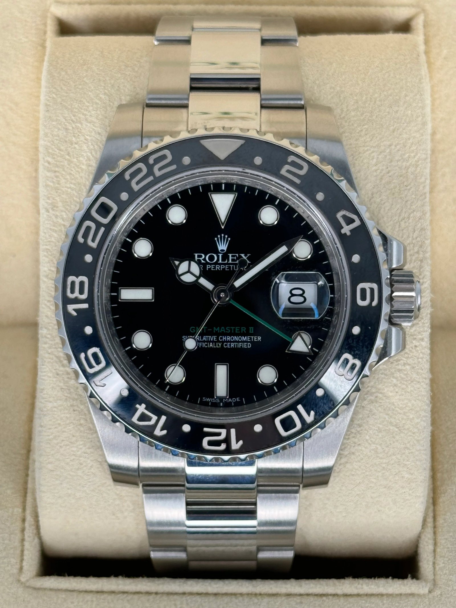 2013 Rolex GMT-Master II 40mm 116710LN Stainless Steel Black Dial