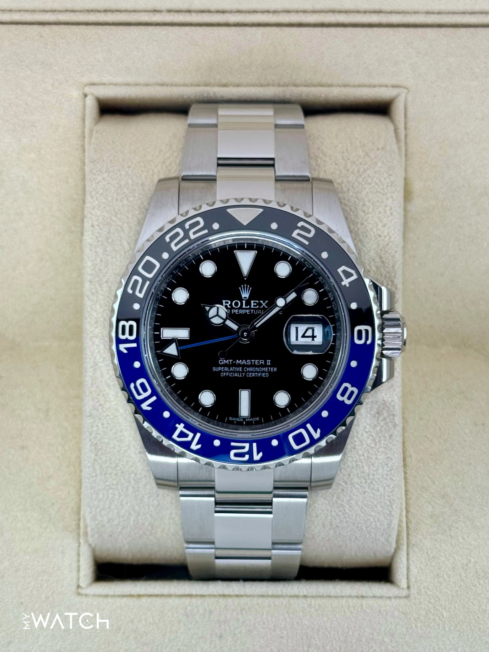 2016 Rolex GMT-Master II "Batman" 40mm 116710BLNR Oyster