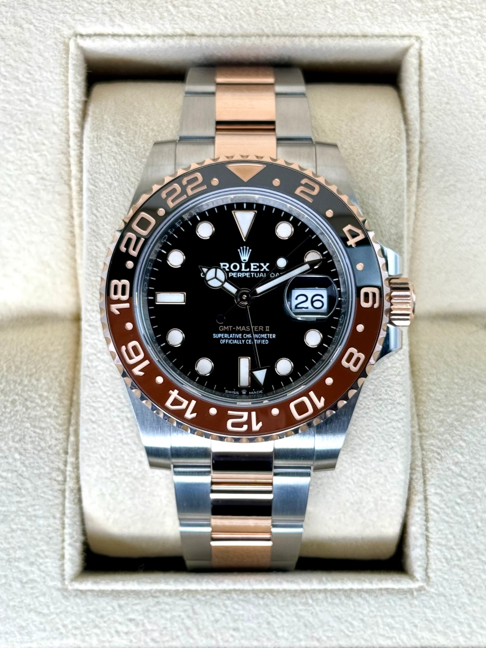 2020 Rolex GMT-Master II "Rootbeer" 40mm 126711CHNR Two-Tone