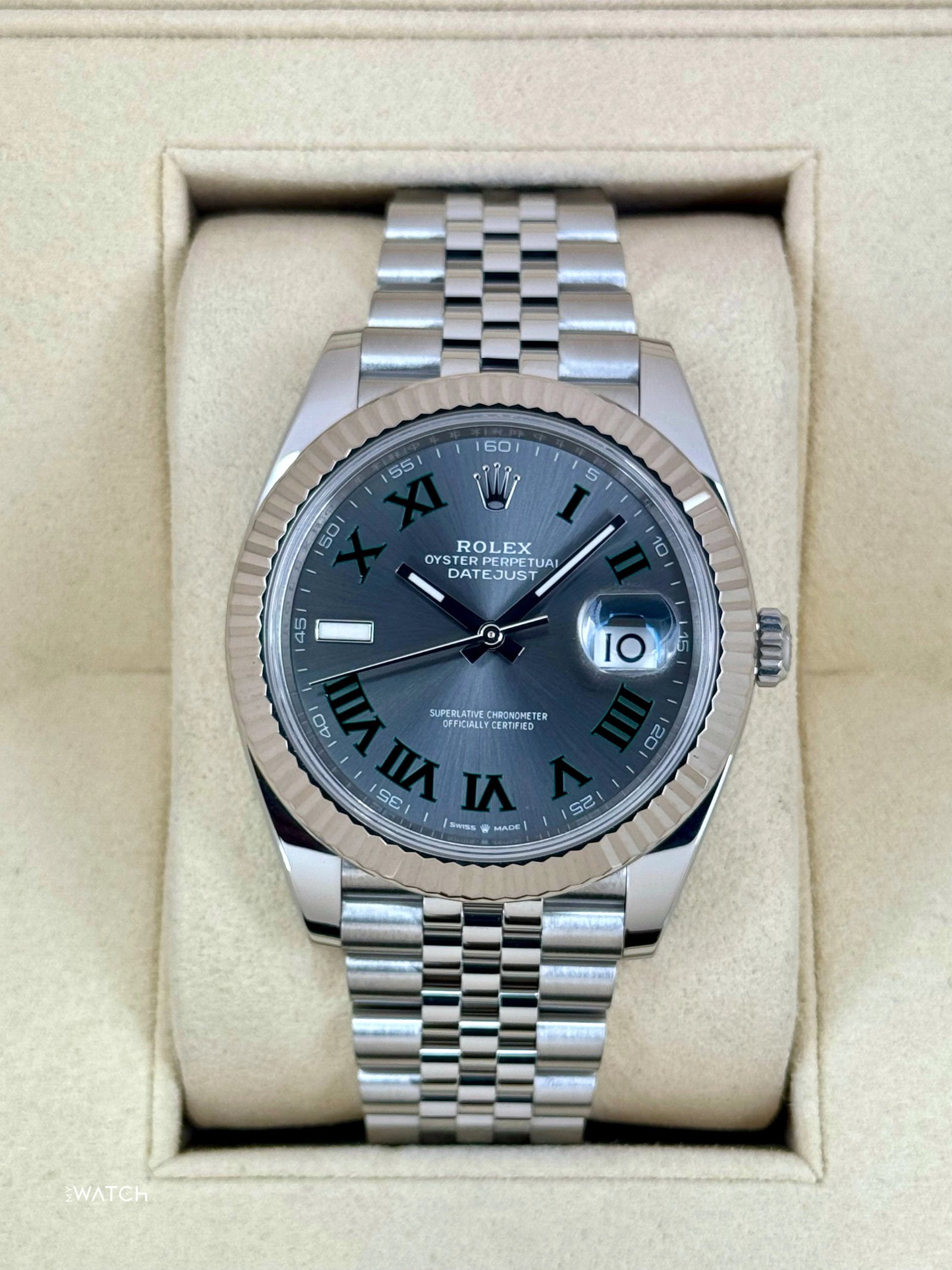 2024 Rolex Datejust 41mm 126334 Jubilee Wimbledon Dial