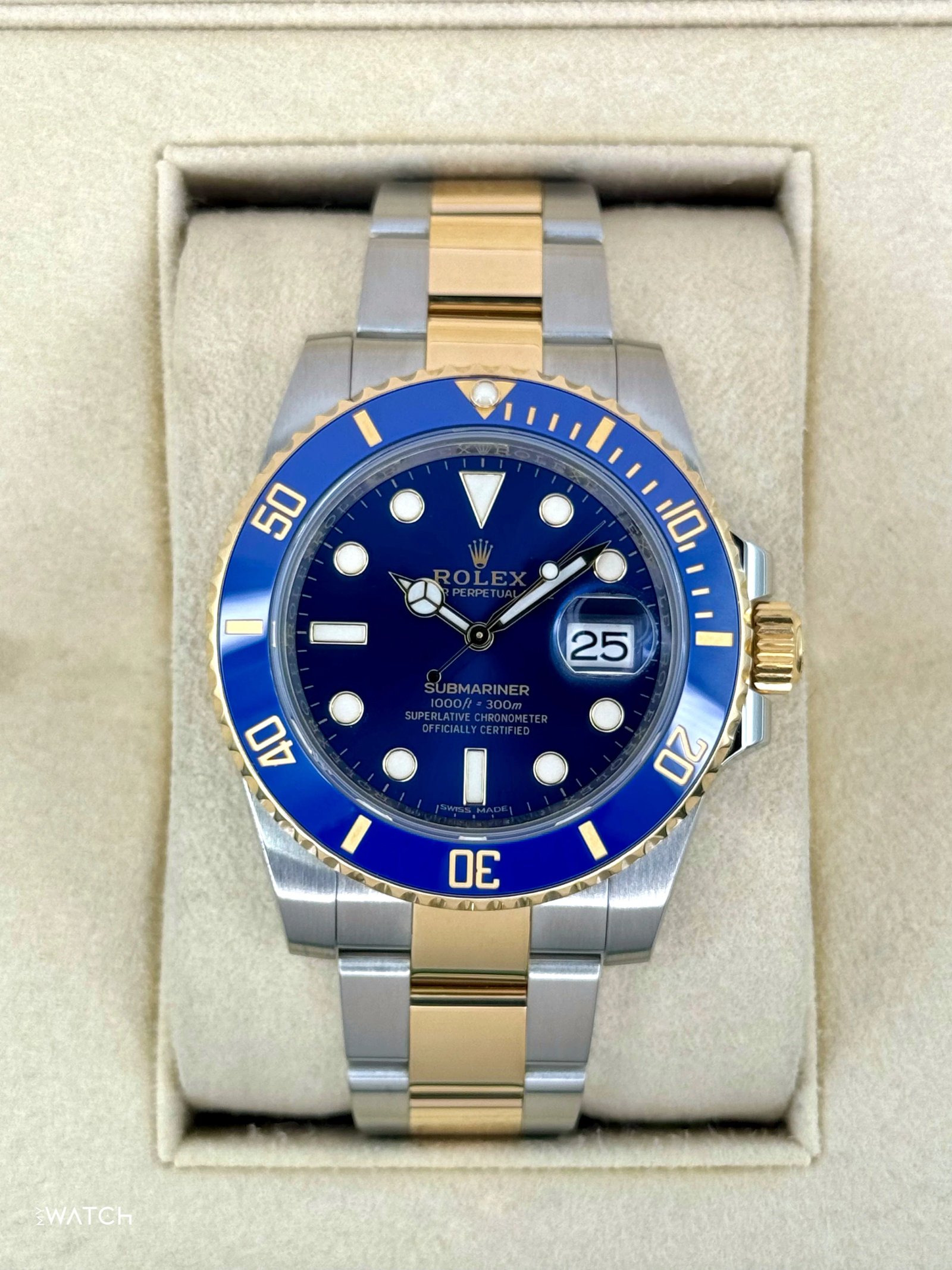 2020 Rolex Submariner "Bluesy" 40mm 116613LB Two-Tone Blue Dial