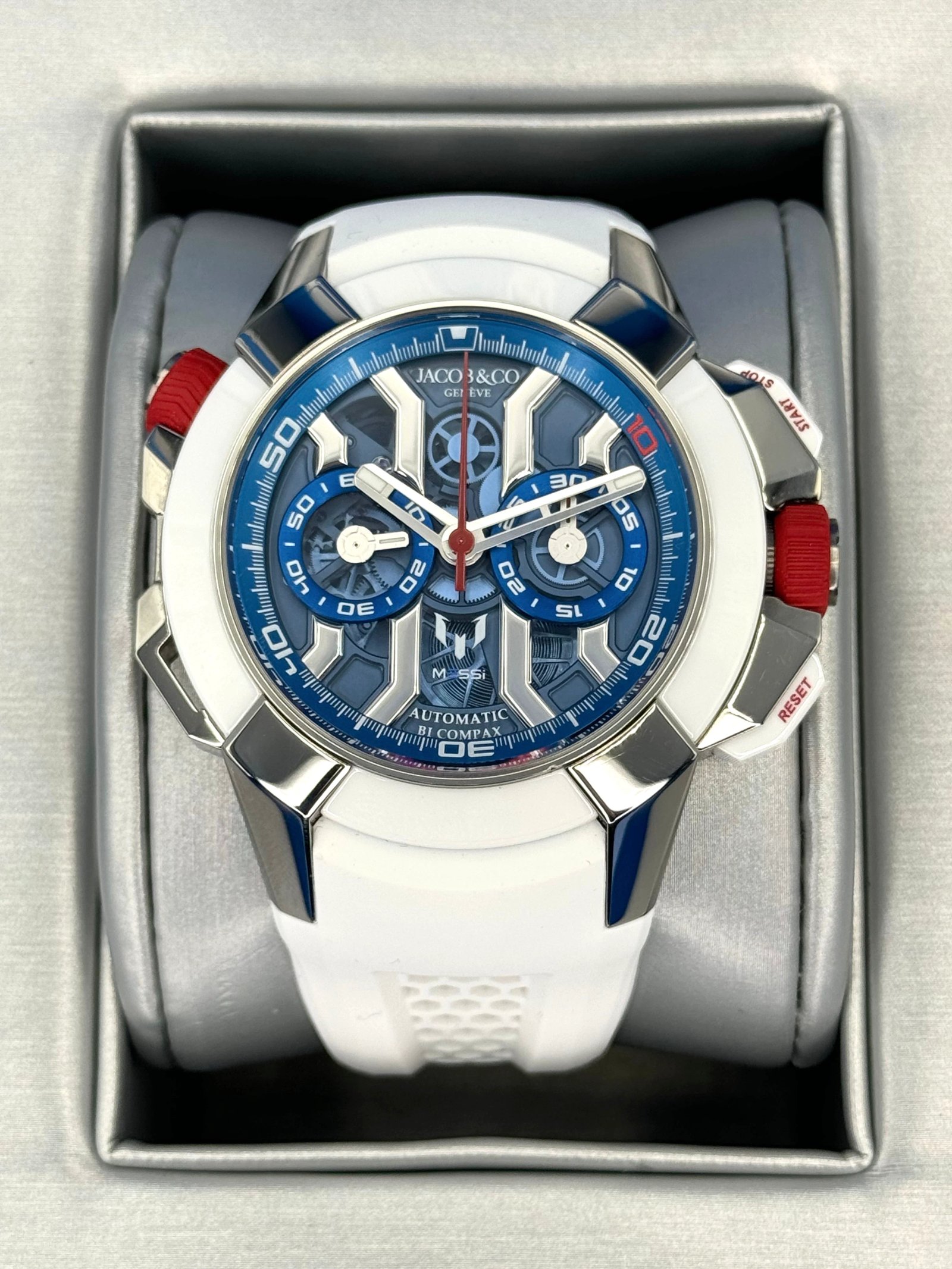 2020 Jacob & Co Epic X Chrono Messi 47mm EC313.20.PE.LL.K Titanium